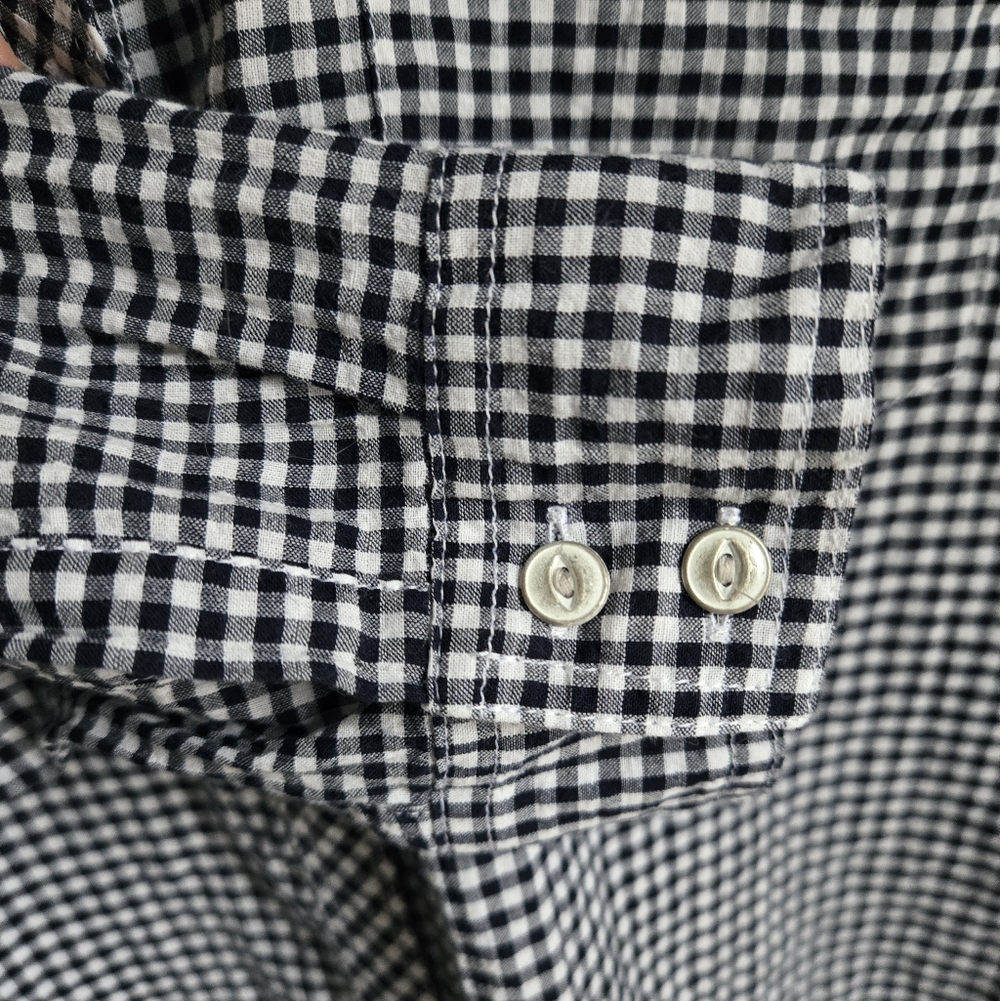 EDDIE BAUER Lightweight Cotton Gingham Shirt - Picture 7 of 10